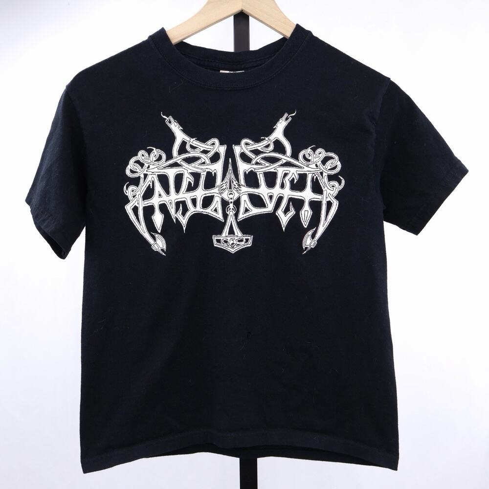 Enslaved Band T Shirt‎ Youth Large Black Metal Viking Metal Gildan Heavy Cotton